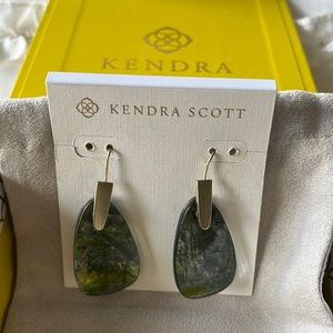 Kendra Scott Marty Drop Earrings in Green